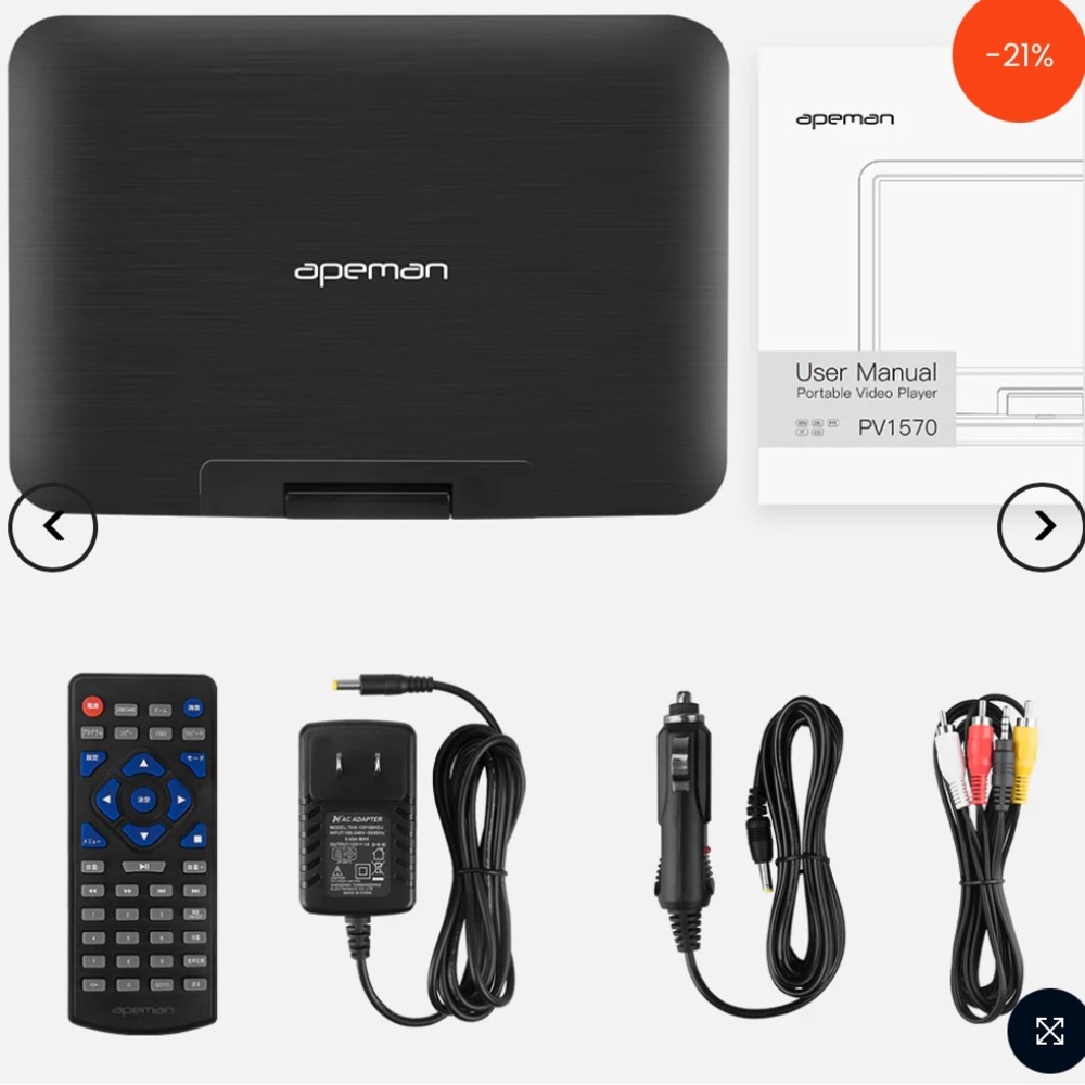 Apeman portable DVD player